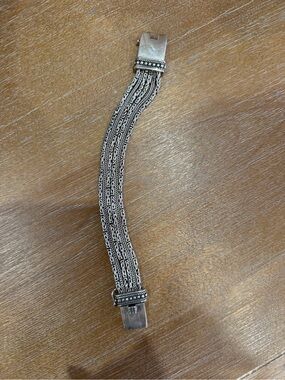 Retired Silpada “Go Gorgeous” Sterling Silver Multi Strand Bracelet B1452 sz8.25